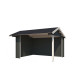  Outdoor Life Products | Overkapping Kirian 380 x 300 | Gecoat | Carbon Grey-Wit 210212-01